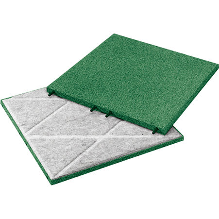 Dalle souple en caoutchouc recyclé - KRAITEC® step plus - KRAIBURG Relastec GmbH & Co. KG - d'extérieur / de sol / antidérapante