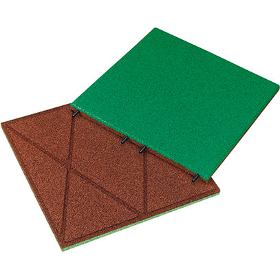Dalle souple en caoutchouc recyclé - KRAITEC® step color / step neon - KRAIBURG Relastec GmbH & Co. KG - d'extérieur / de sol