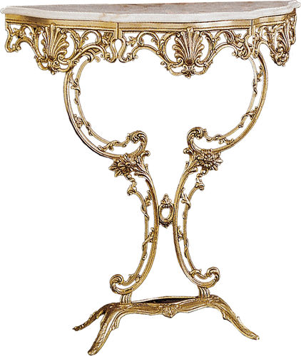 Console de style - 813A - RIPERLAMP ILUMINACION - en verre / en laiton / demi-lune
