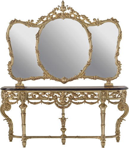 Console de style - 815A - RIPERLAMP ILUMINACION - en marbre / en laiton / avec miroir