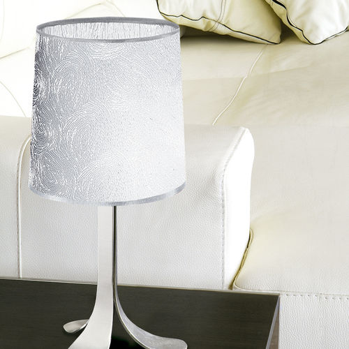 Lampe de table - NATUR - EL TORRENT IL.LUMINACIO - en nickel / en tissu / contemporaine