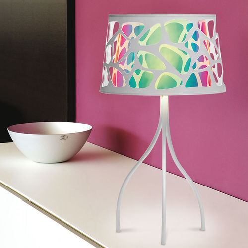 Lampe de table - ORGANIC - EL TORRENT IL.LUMINACIO - en tissu / en métal / en polyester