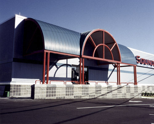 Panneau de toiture en aluminium - ARC-METAFOR - ATAS International - coloré / courbé