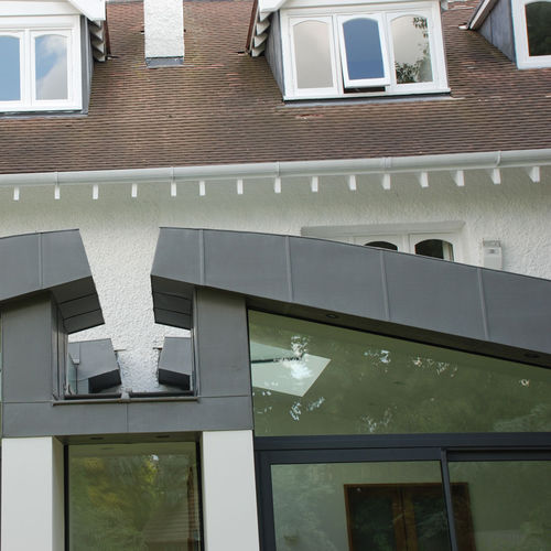 Couverture de toit en zinc - VICARAGE ROAD - Peters Roofing - aspect ardoise / aspect métal / à joint debout