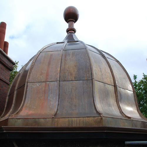 Couverture de toit en cuivre - DUNSTAN HOUSE - Peters Roofing - aspect métal / à joint debout / courbée