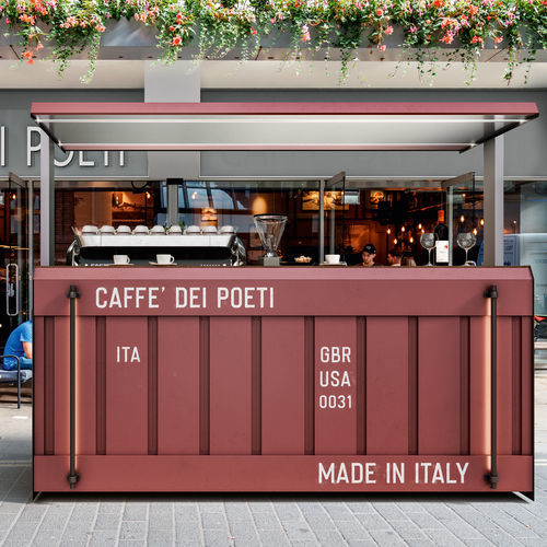 Comptoir de bar - KART - Frigomeccanica - en inox / droit / à LED