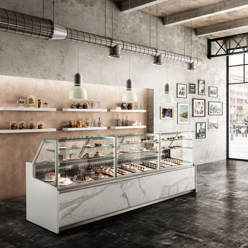 Vitrine réfrigérée comptoir - GIULIA - Frigomeccanica - pour pâtisserie / pour boulangerie / en inox