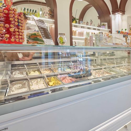 Vitrine réfrigérée comptoir - MAGNUM - Frigomeccanica - pour pâtisserie / en inox / avec porte