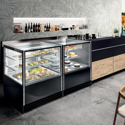 Vitrine réfrigérée comptoir - VIK - Frigomeccanica - pour pâtisserie / en inox / noire