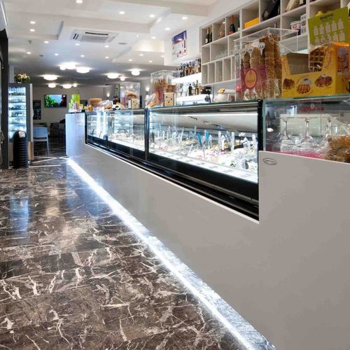 Vitrine réfrigérée comptoir - MAGNUM - Frigomeccanica - pour commerce / en inox / avec porte