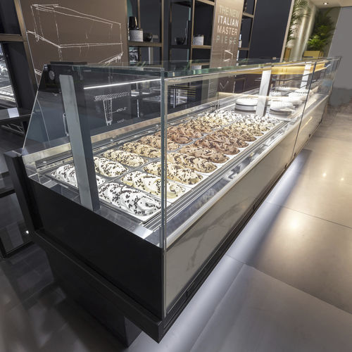 Vitrine réfrigérée comptoir - EVOLUTION P100 - Frigomeccanica - pour commerce / en inox / colorée