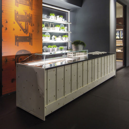 Vitrine réfrigérée comptoir - DROP ICE - Frigomeccanica - pour commerce / en inox / noire