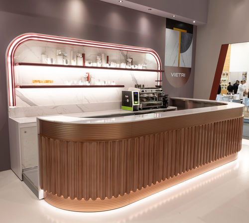 Comptoir de bar - VIETRI - Frigomeccanica - en bois / en céramique / en aluminium