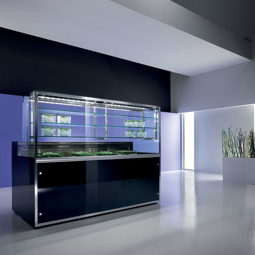 Vitrine réfrigérée comptoir - BASIC - Frigomeccanica - pour pâtisserie / en inox / à portes coulissantes