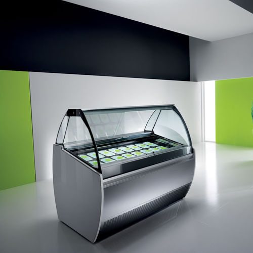 Vitrine réfrigérée comptoir - ALBA - Frigomeccanica - pour commerce / en inox / à portes coulissantes