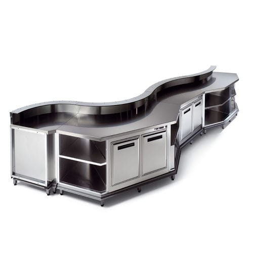 Comptoir de bar - BAR - Frigomeccanica - en inox / droit / courbé