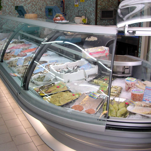 Vitrine réfrigérée comptoir - MIRAGE PESCE - Frigomeccanica - pour commerce / en inox / avec porte