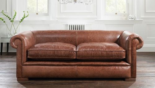Canapé lit - BERKELEY - distinctive chesterfields - classique / en cuir / marron
