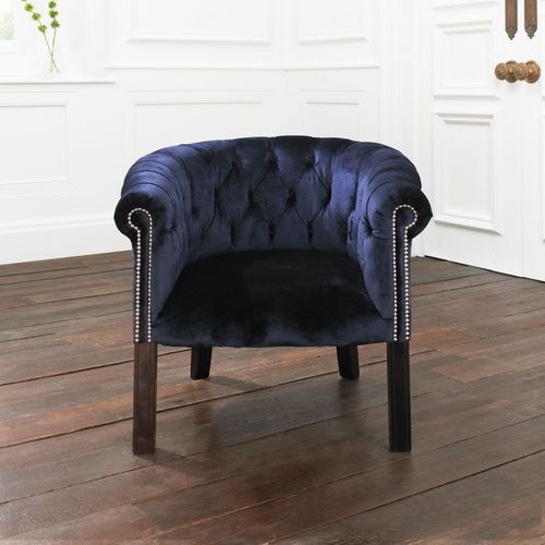 Fauteuil de style chesterfield - RAGLEY - distinctive chesterfields - en velours