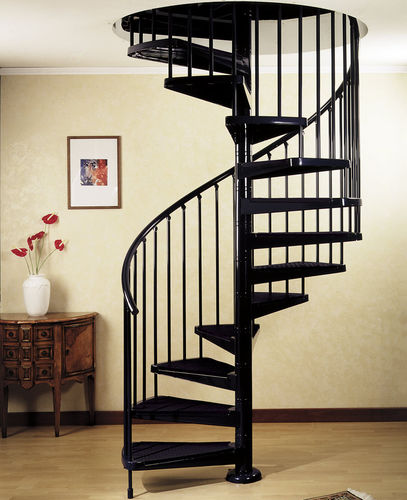 Escalier en colimaçon - A8 - CAST DESIGN - à marches en métal / structure en métal / résidentiel
