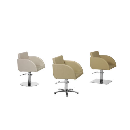 Fauteuil de coiffure contemporain - LOL - SEAP SA - en cuir / avec pompe hydraulique / beige