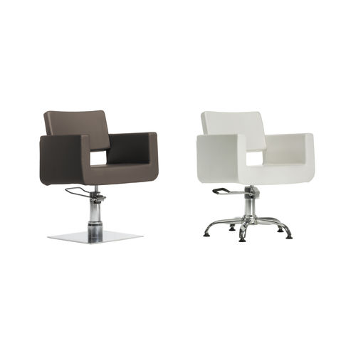 Fauteuil de coiffure contemporain - EVA  - SEAP SA - en polyuréthane / avec pompe hydraulique / blanc
