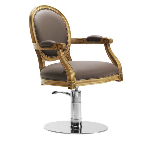 Fauteuil de coiffure contemporain - FEDE  - SEAP SA - en simili cuir / avec pompe hydraulique / marron