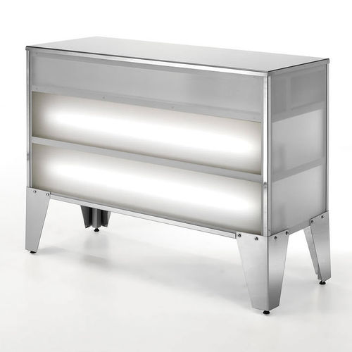 Banque d'accueil en métal - NOVA LUZ - SEAP SA - lumineuse
