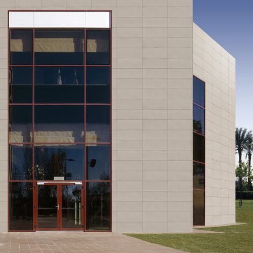 Bardage pour façade ventilée - FRONTEK : URBAN - Greco Gres - en panneaux / en céramique / texturé
