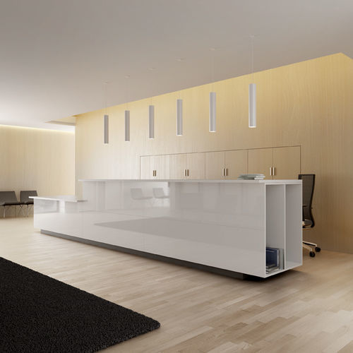 Banque d'accueil d'angle - RECEPTION - Forma 5 - stratifiée
