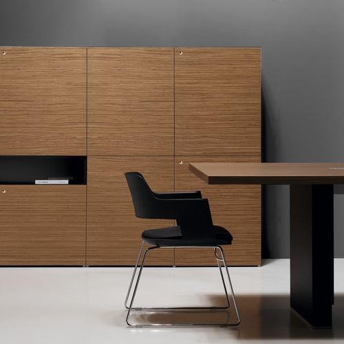 Armoire de classement basse - QUORUM AND CUBO - Forma 5 - stratifiée / contemporaine / professionnelle