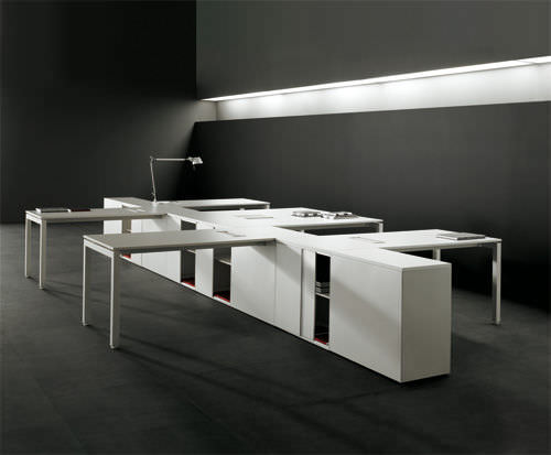 Bureau pour open space - F25 - Forma 5 - contemporain / en stratifié / professionnel