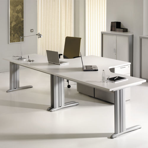 Bureau pour open space - NEO - Forma 5 - contemporain / en métal / en stratifié