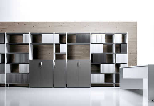 Bibliothèque haute - Forma 5 - contemporaine / pour bureau / en bois