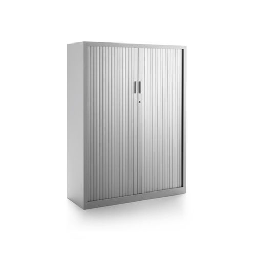 Armoire de classement haute - Forma 5 - en métal / à rideaux / contemporaine