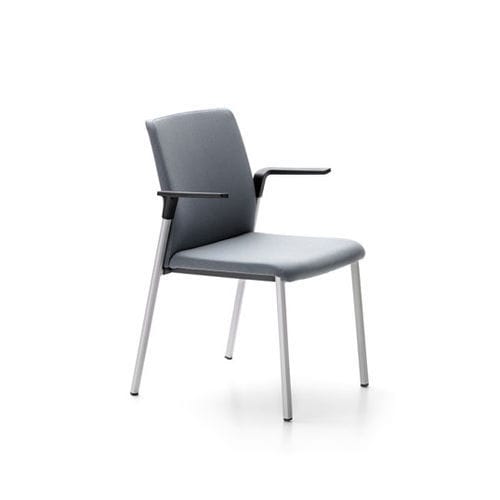 Chaise visiteur contemporaine - PLURAL - Forma 5 - d'intérieur / en résille / avec piètement en métal