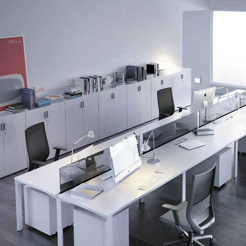 Bureau pour open space - LOGOS - Forma 5 - sur pied / de 2 à 4 personnes / contemporain