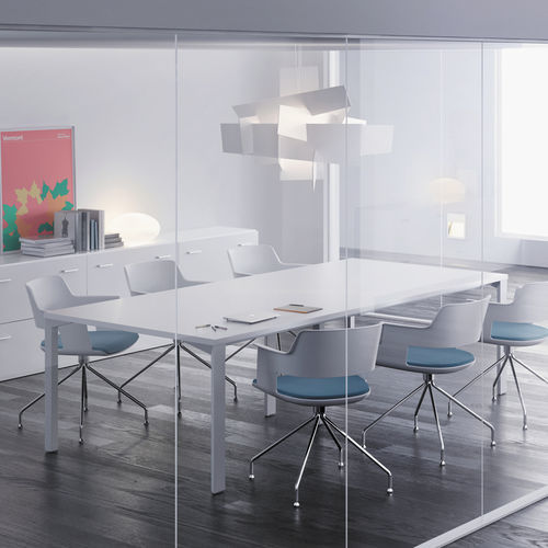 Table de réunion contemporaine - LOGOS - Forma 5 - en métal / rectangulaire / professionnelle