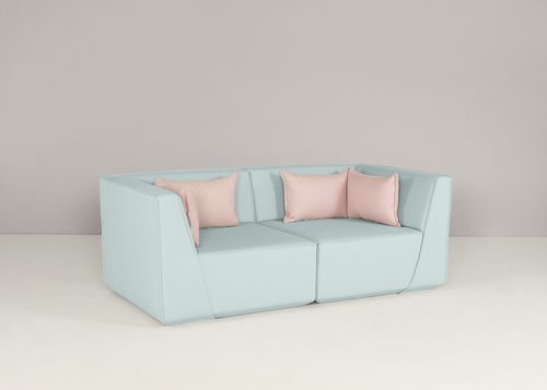 Canapé modulable - SK049 - Cubit - contemporain / en tissu / multicolore