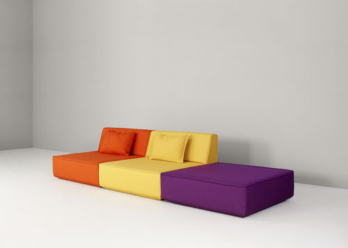 Canapé modulable - SK027 - Cubit - contemporain / en tissu / multicolore