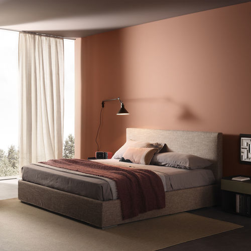 Lit double - CAMILLE   - LEMA Home - contemporain / tapissé / avec tête de lit