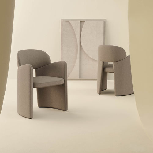 Chaise contemporaine - BLANCA  - LEMA Home - d'intérieur / en tissu / en cuir