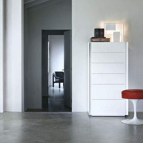 Chiffonnier contemporain - LUNA - LEMA Home - en bois laqué / par Marelli et Molteni / blanc