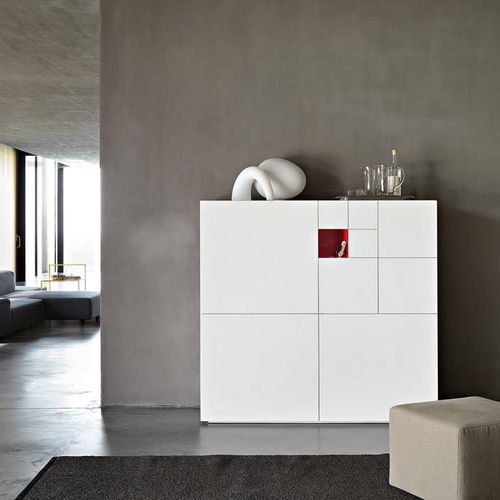Buffet haut - CONCHIGLIA - LEMA Home - contemporain / en bois laqué / avec tiroirs