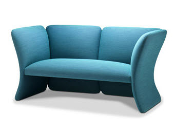 Canapé contemporain - MONDIAL - Getama Danmark - en tissu / bleu / 2 places