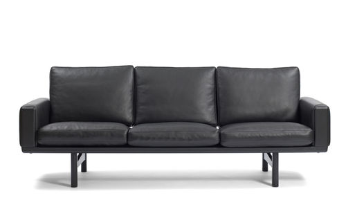 Canapé contemporain - ge 236 - Getama Danmark - en cuir / noir / par Hans J. Wegner