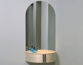 Miroir de salle de bain mural - JOY - Getama Danmark - contemporain / avec étagère