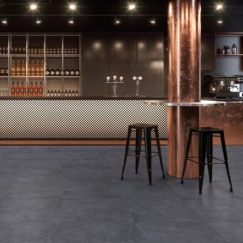 Carrelage en grès cérame - ATTITUDE - Recer - brillant / 3D / d'intérieur