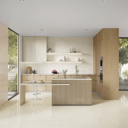 Carrelage en pierre - ALPINE - Recer - en pierre calcaire / brillant / d'intérieur