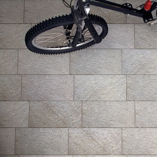 Carrelage en grès cérame - LITHOS - Recer - sablé / d'extérieur / de terrasse